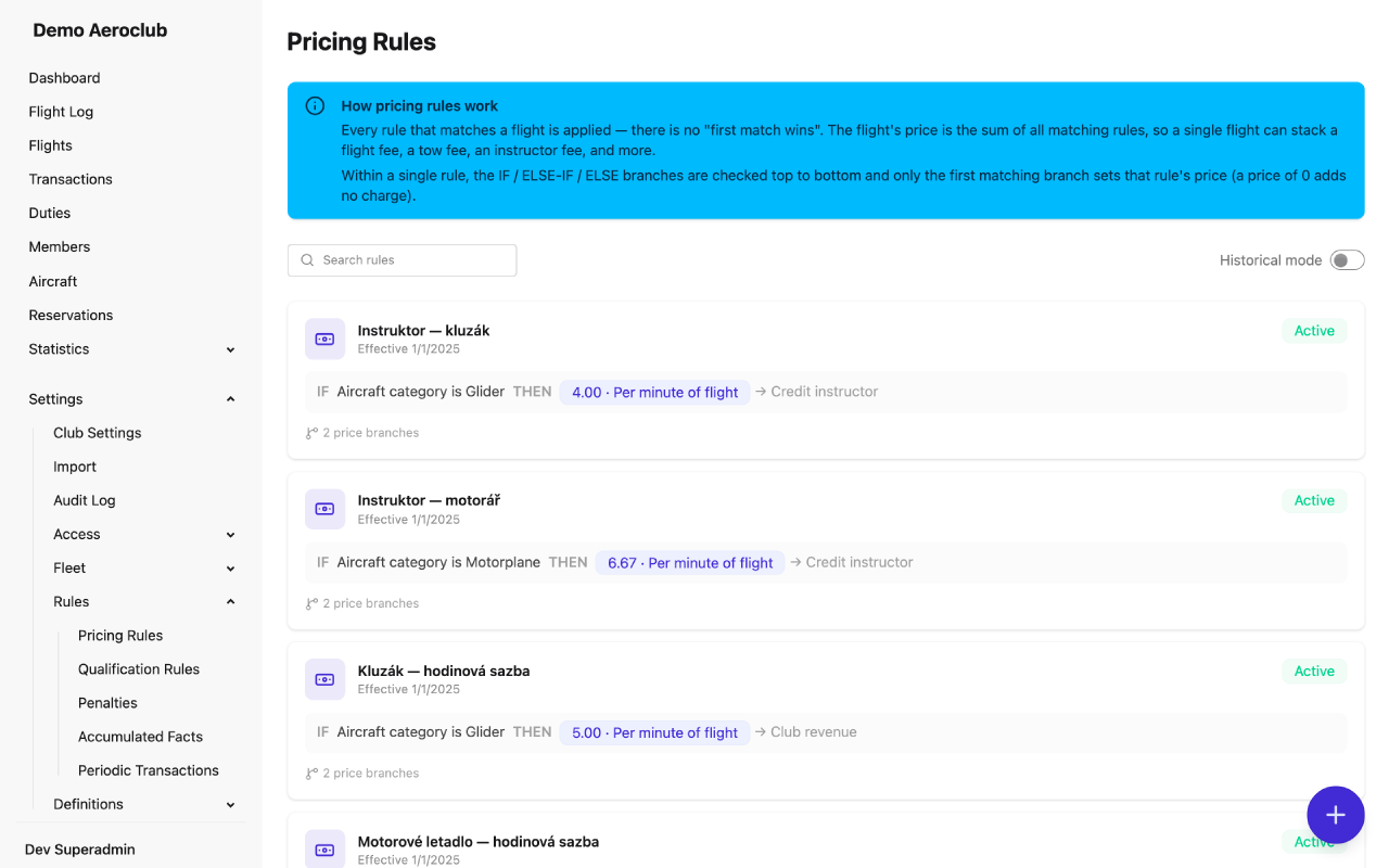Pricing Rules